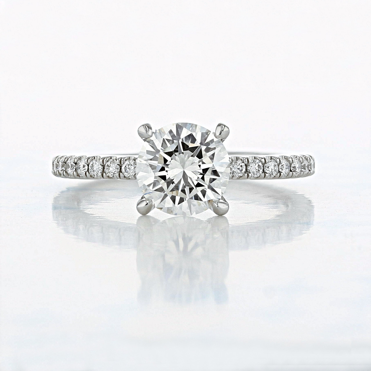 mined diamond engagement rings