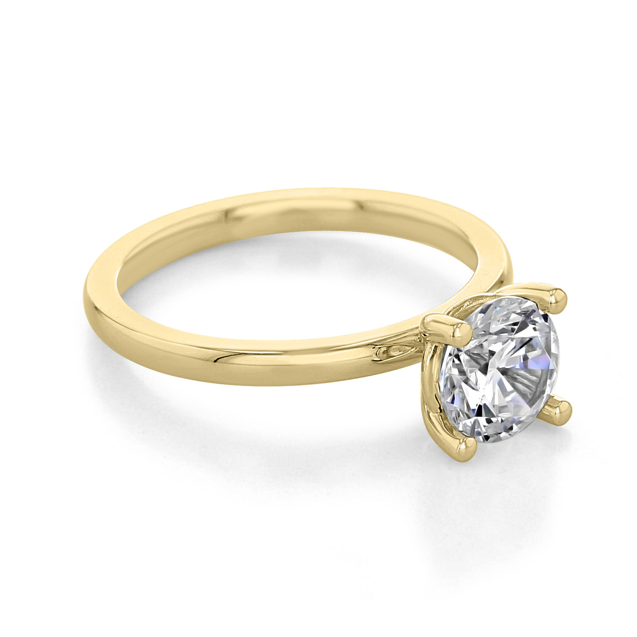 Luminesce Lab Grown 1 Carat Solitaire 4 Claw Engagement Ring in 14ct Y –  Grahams Jewellers