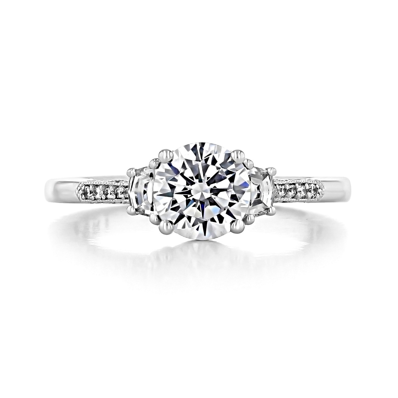 Kamala Lab Grown Diamond Ring (5.5 Carat) -14k White Gold