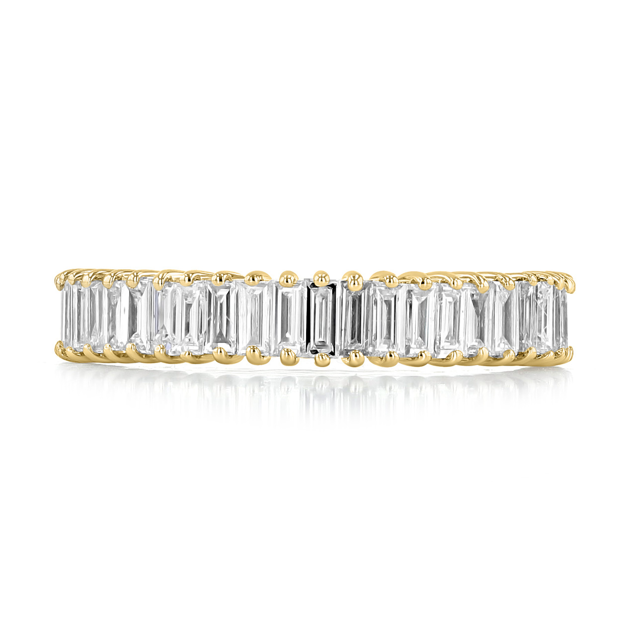 Holden Half Channel Baguette Wedding Ring / Wedding Band