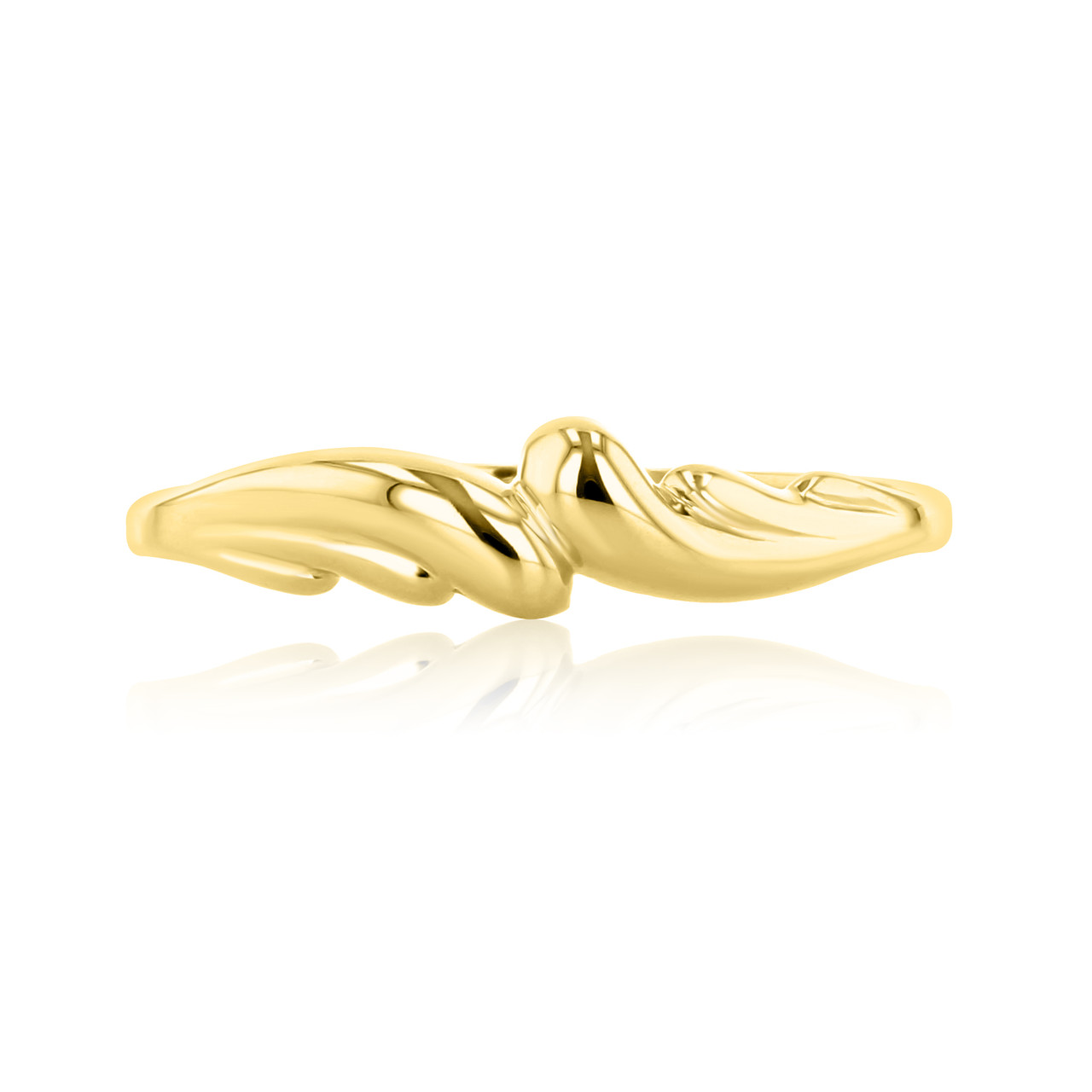 Yellow Gold Wave Ring | Icing On The Ring | 6001697