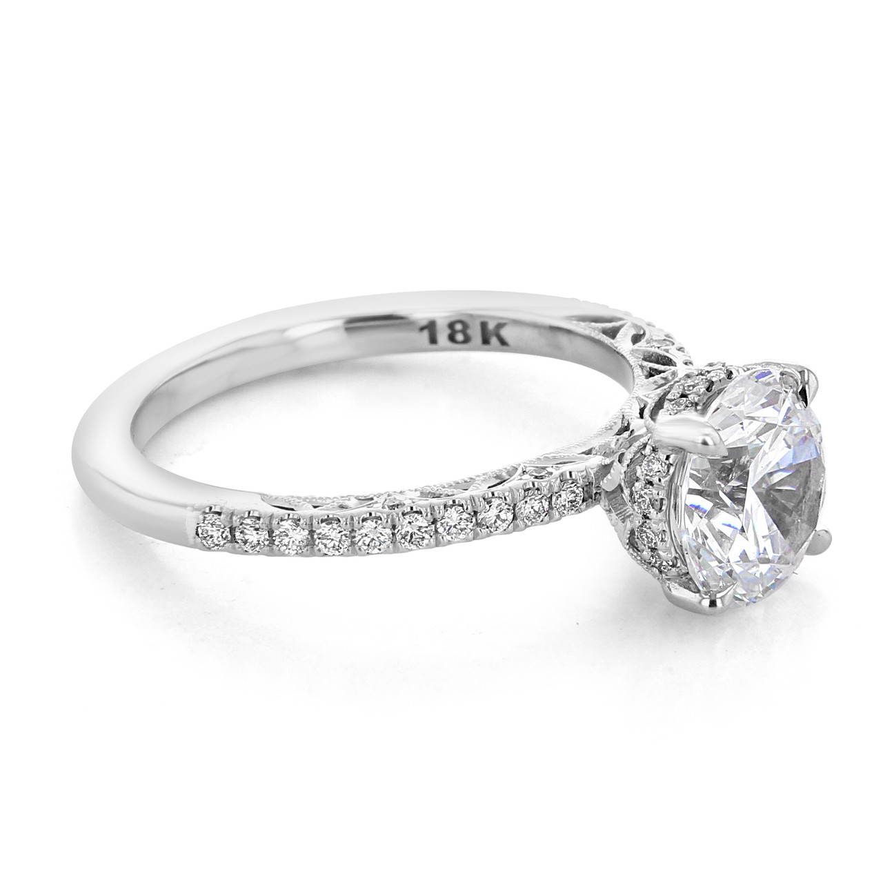 ct Tacori Dantela Engagement Ring 269017RD8W Icing On The Ring