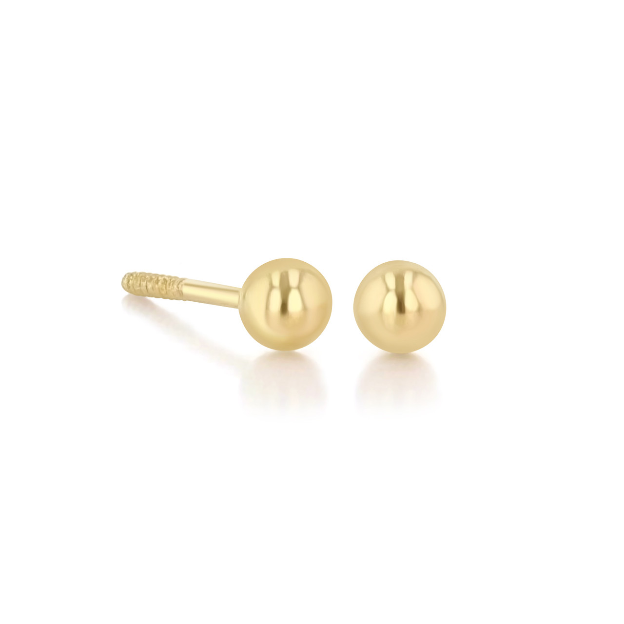 14kt Yellow Gold 5mm Ball Earrings