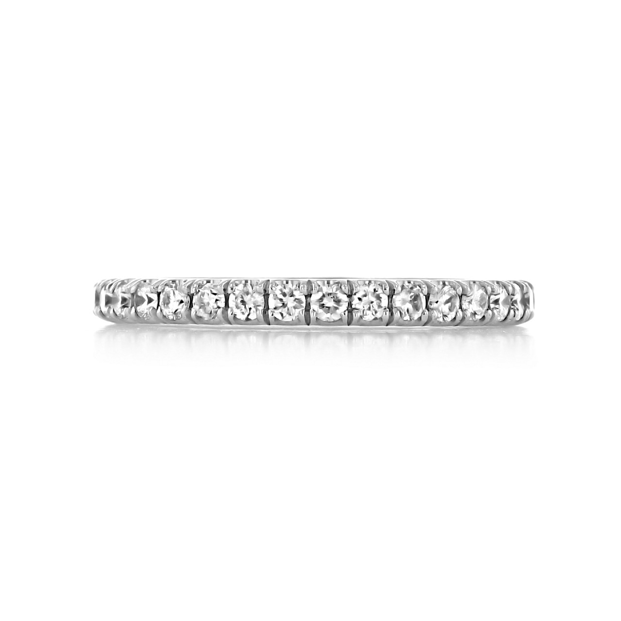 14K White Gold 2.25mm Eternity Diamond Band - LB115 | Icing on The Ring