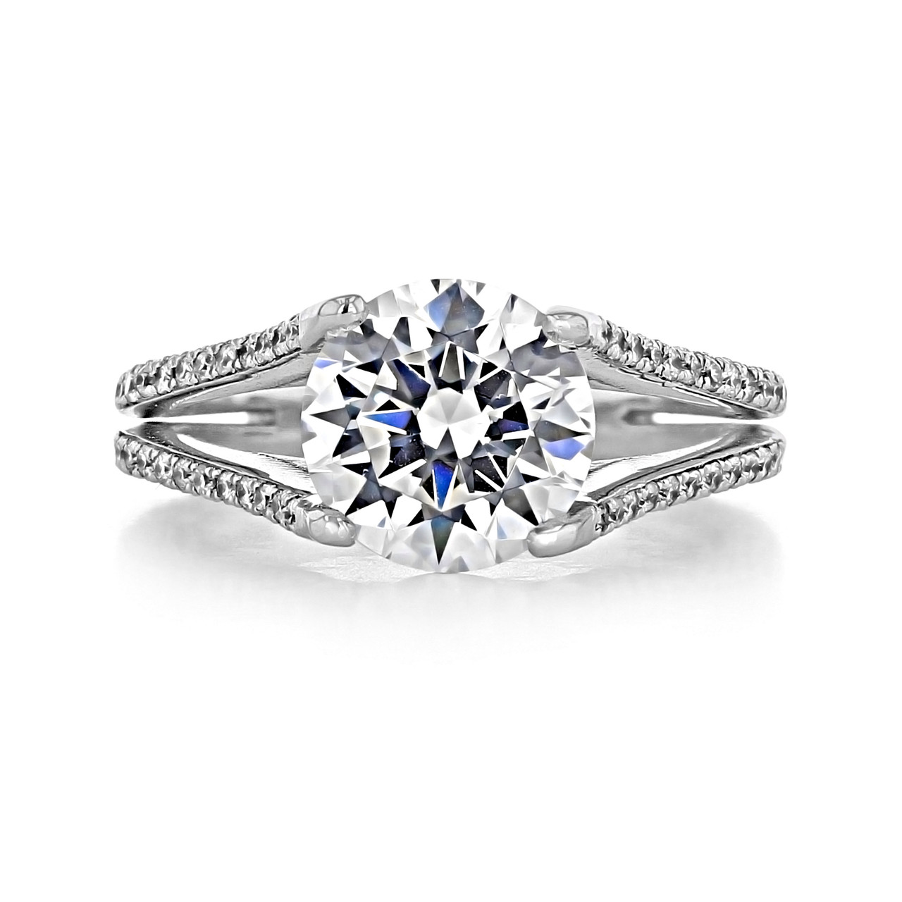 Elegant Split Shank Diamond Engagement Ring - Roco's Jewelry - Bakersfield  CA