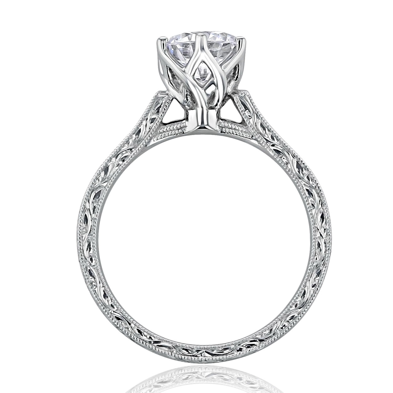 diamond engraved ring