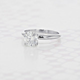 1.50 Ct. Solitaire Round Shape Moissanite White Gold Engagement Ring (2006112)