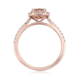 Rose Gold Morganite Engagement Ring (R862-4)