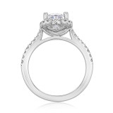 2 ct Pear Shape Halo White Gold Engagement Ring (31-799)