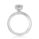 1.50 ct Round Micro-Prong White Gold Engagement Ring (FG91)