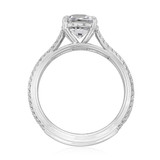 1.25 ct Danhov Double Micro-Prong White Gold Engagement Ring  (UE105)