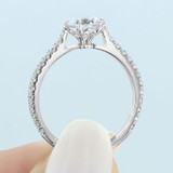 1 ct Danhov Classico 6-Prong White Gold Engagement Ring  (CL108)