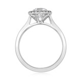 1 ct Danhov Classico Halo White Gold Engagement Ring (CL102)