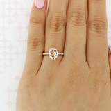 Rose Gold Morganite Engagement Ring (R0999-4)