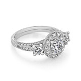 Pavé Halo Engagement Ring (EN59)