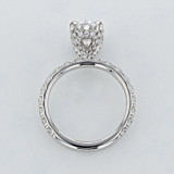 Micro-Prong Oval Shape Lab Diamond Engagement Ring (2006653)