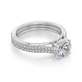 18K WHITE GOLD DANHOV UNITO ENGAGEMENT RING