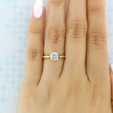 1 ct Tacori Dantela Yellow Gold Engagement Ring (2638RD65Y)
