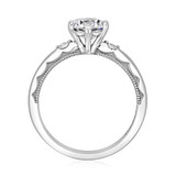 1.00 Ct. Round Moissanite Platinum Simply Tacori Engagement Ring (56-2RD65-M)