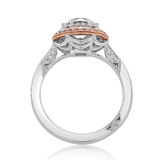 1.20 Ct. Round Moissanite Two-Tone Tacori Crescent Chandelier Engagement Ring (HT2570RD7-M)