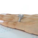 3.50 Ct. Princess Cut Moissanite Platinum Tacori RoyalT Engagement Ring (HT2607PR85-M)