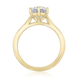 1.50 ct Round 6-Prong Solitaire Yellow Gold Engagement Ring (EV117-YG)