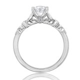 1 ct Round Pavé White Gold Engagement Ring (FG57-WG)