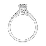 .77ct Round Shape Lab Cultivated  Diamond White Gold Engagement Ring 