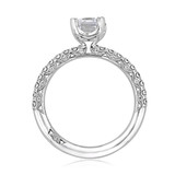 1.50 ct Tacori Petite Crescent White Gold Engagement Ring (HT2545EC75X55W)