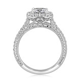 1.00 ct Cushion Gabriel Halo Engagement Ring (GC66)