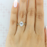 1.50 ct Tacori Dantela Rose Gold Engagement Ring (2620OVMDP)