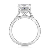 3.00 Ct. Cushion Cut Moissanite Hidden Halo Engagement Ring (CR09CU-MPL)