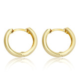 14K Yellow Gold Huggie Hoop Earrings (4002159)