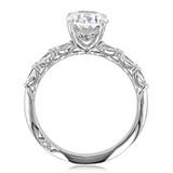 2 ct Tacori Sculpted Crescent White Gold Engagement Ring (2687OV95X7-WG)