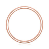 14K Rose Gold 6mm Men's Brushed Wedding Band (WB483-RG)