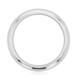 14K White Gold 4.5mm High Polished High Dome Band (FG79-WG)