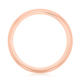 14K Rose Gold 4mm High Polished Milligrain Band (FG136-RG)