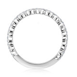 Platinum Tacori Crescent Crown Diamond Wedding Band (2674B34W-PL)