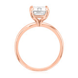 2.50ct Emerald Solitaire 14K Rose Gold Engagement Ring (SO81EC-RG)