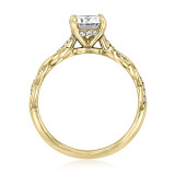 1 ct Round Twist Micro-Prong Yellow Gold Engagement Ring (FG60-YG)