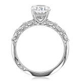 2 ct Tacori Sculpted Crescent Platinum Engagement Ring (2687OV95X7-PL)