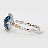Gemma Bloom Pavé London Blue Topaz Fashion Ring (SR14533)