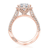 1.50 ct Tacori Petite Crescent Rose Gold Engagement Ring (HT2555RD75PK)