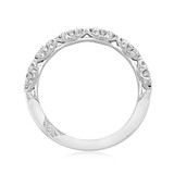 18K White Gold Tacori Petite Crescent Wedding Band (HT2558B12)