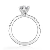 1 ct Round Micro-Prong White Gold Engagement Ring (EV10)