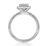 1.00 Ct. Round Moissanite Halo Micro-Prong Engagement Ring (CR15-M)