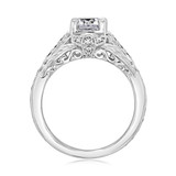 1 ct Round Gabriel Pavé White Gold Engagement Ring (GC68)
