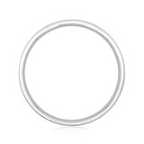 14K White Gold 6mm Men's Hammered Wedding Band (FG114)