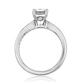 1.00 Ct. Emerald Cut Moissanite Channel-Set Engagement Ring (CR117-M)