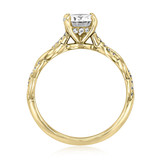 1 ct Round Twist Micro-Prong Yellow Gold Engagement Ring (FG60Y)